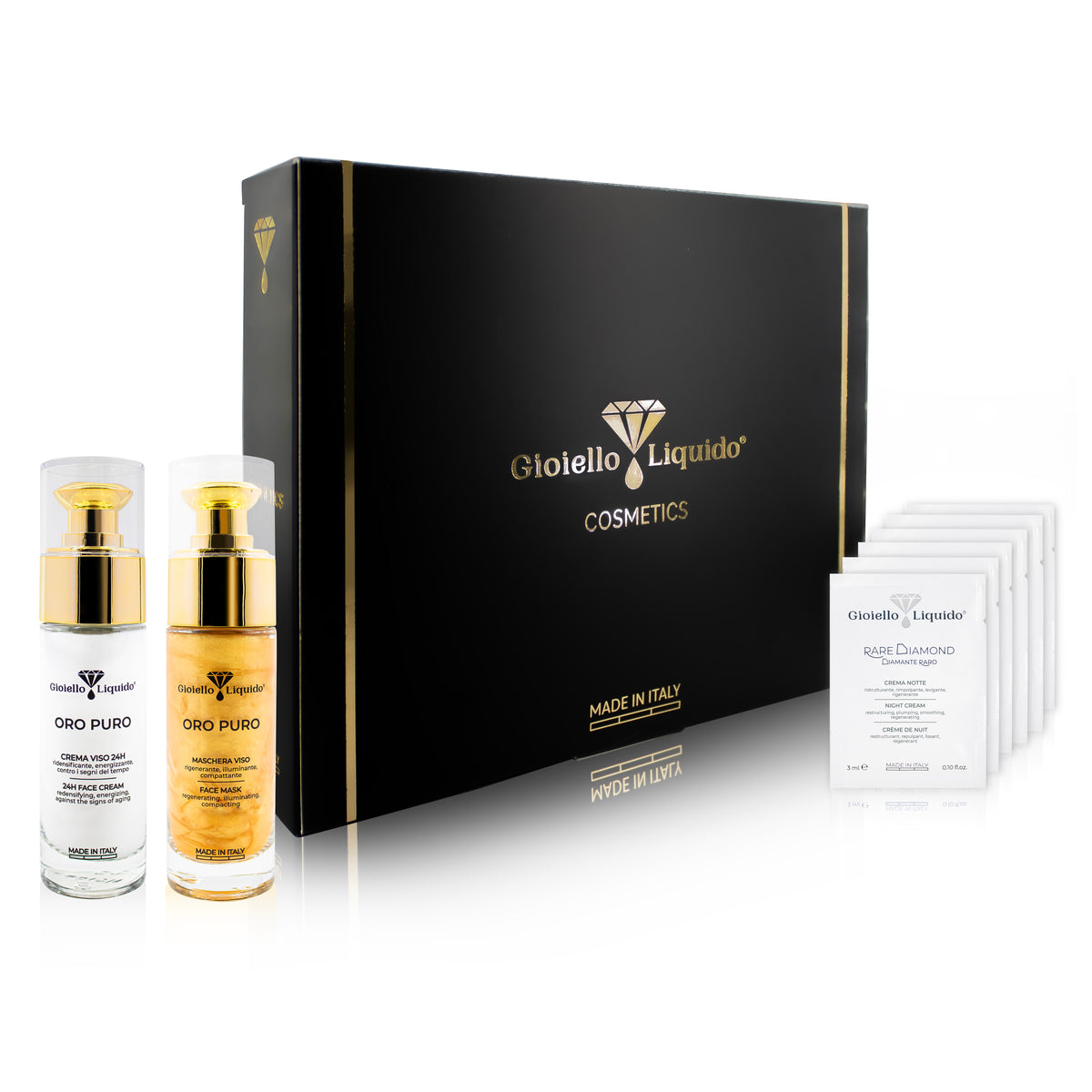 Zestaw Krem do twarzy "Oro Puro" 30 ml & Maska na twarz "Oro Puro" 30 ml
