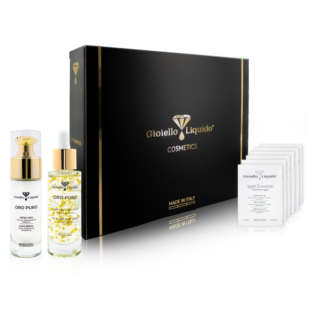 Zestaw Serum do twarzy “Oro Puro” 30 ml & Eliksir 24 kt złoto “Oro Puro” 30 ml