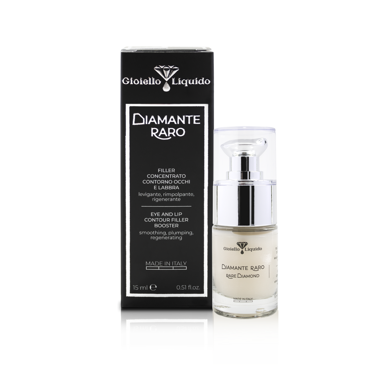 DIAMENTOWY WYPEŁNIAJĄCY FILLER POD OCZY I DO UST FILLER CONTORNO OCCHI E LABBRA 15 ML