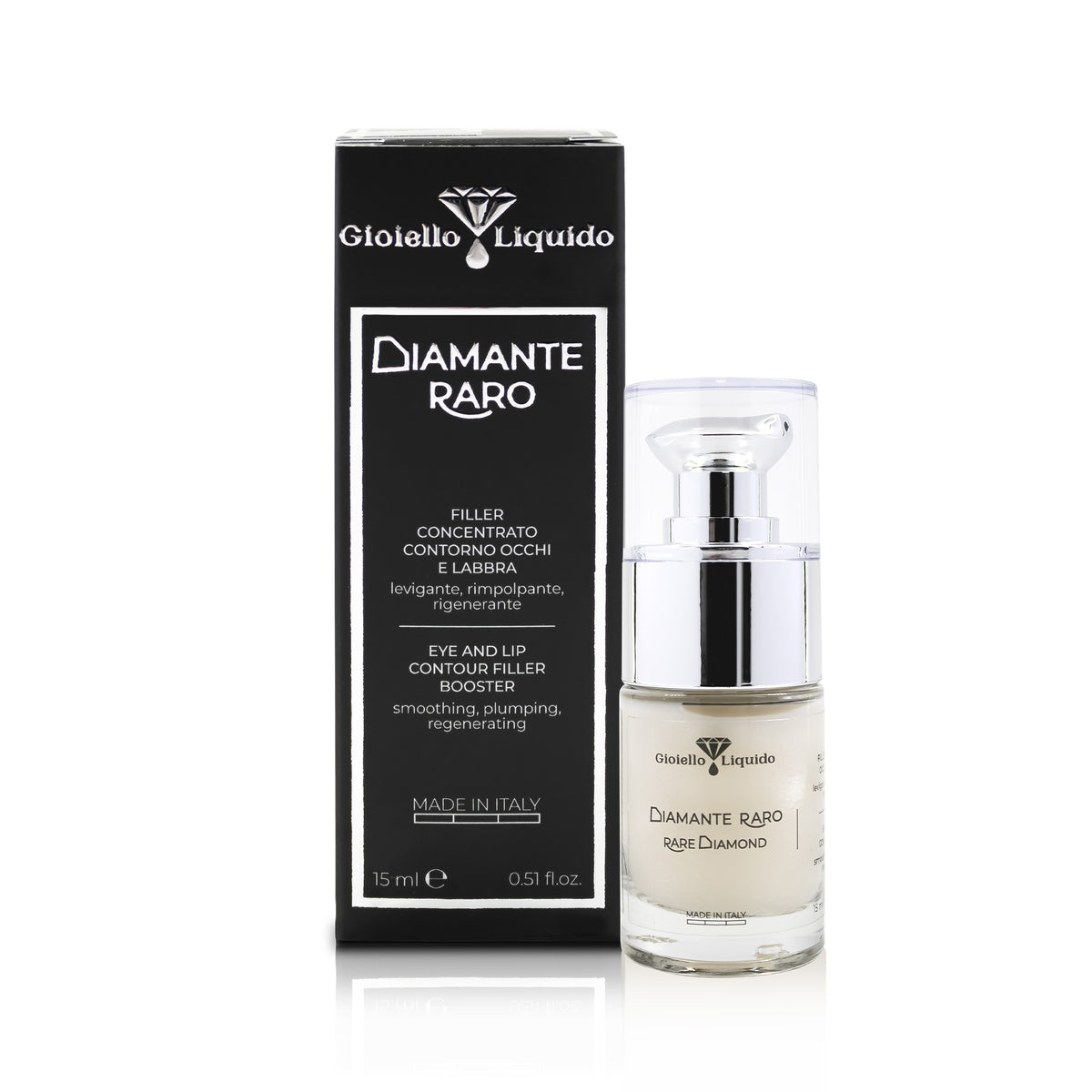 DIAMENTOWY WYPEŁNIAJĄCY FILLER POD OCZY I DO UST FILLER CONTORNO OCCHI E LABBRA 15 ML