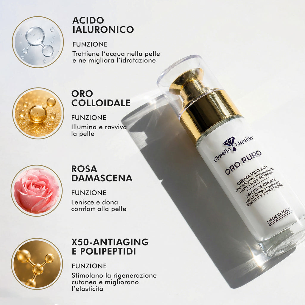 24H KREM DO TWARZY ZE ZŁOTEM CREMA VISO 24H 30 ML