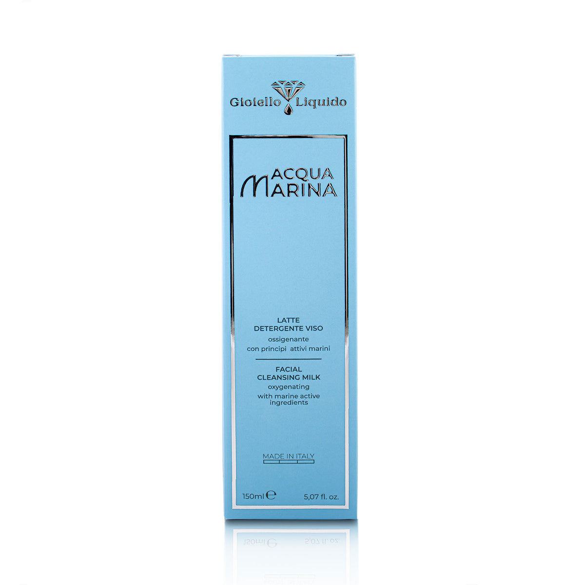 MLECZKO DO OCZYSZCZANIA TWARZY Z WODĄ MORSKĄ LATTE DETERGENTE VISO 150 ML