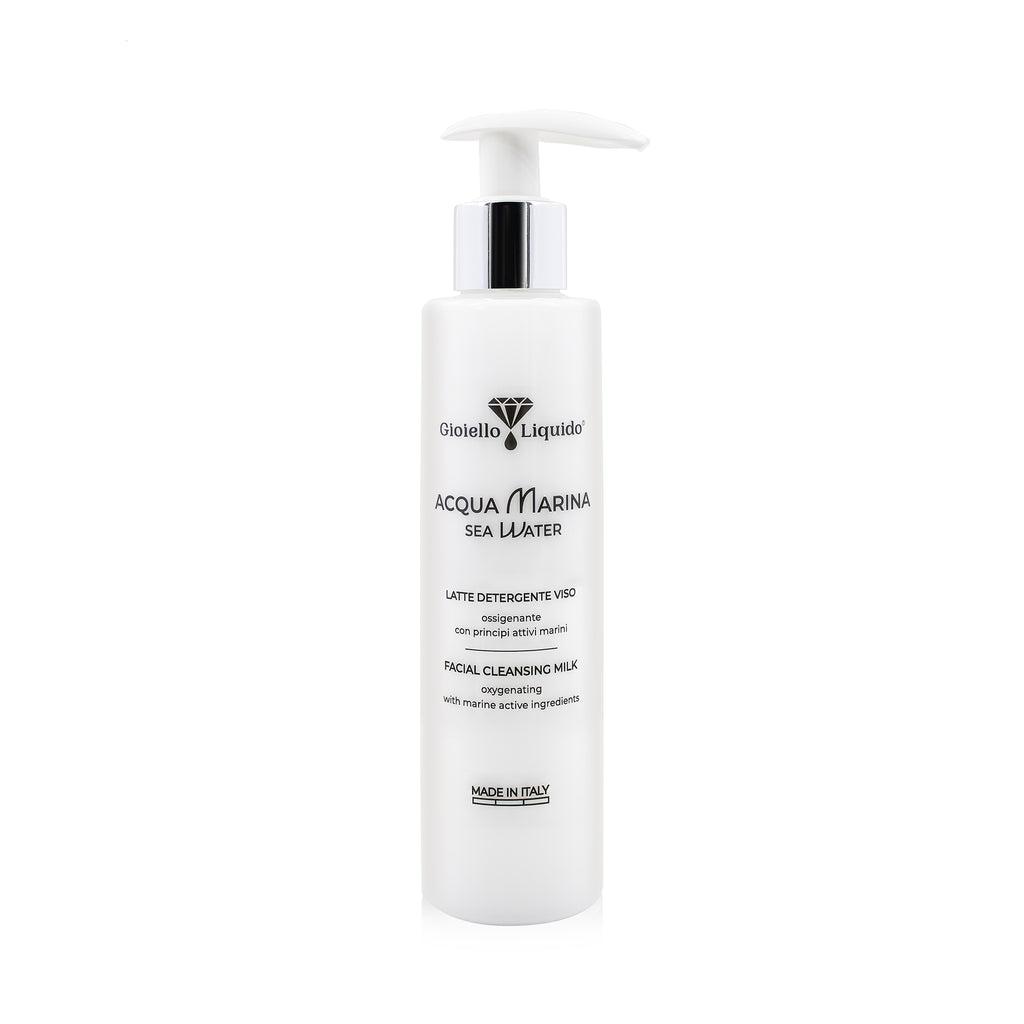 MLECZKO DO OCZYSZCZANIA TWARZY Z WODĄ MORSKĄ LATTE DETERGENTE VISO 150 ML