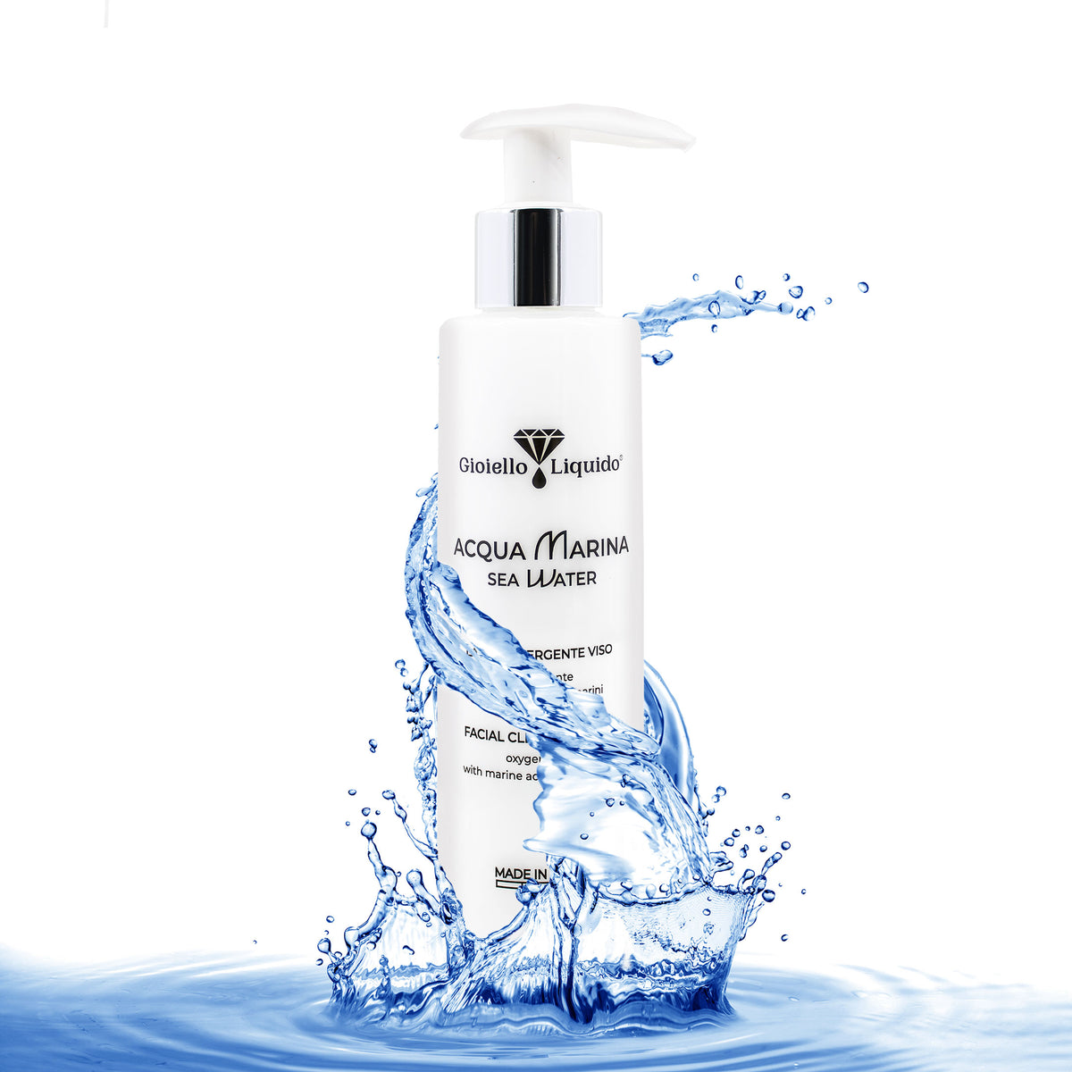 MLECZKO DO OCZYSZCZANIA TWARZY Z WODĄ MORSKĄ LATTE DETERGENTE VISO 150 ML