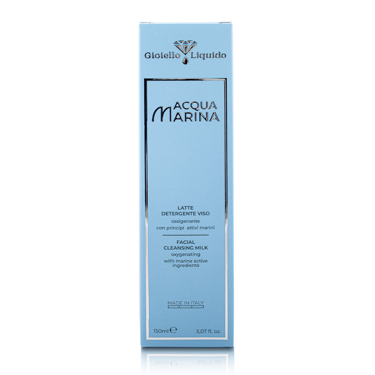 MLECZKO DO OCZYSZCZANIA TWARZY Z WODĄ MORSKĄ LATTE DETERGENTE VISO 150 ML
