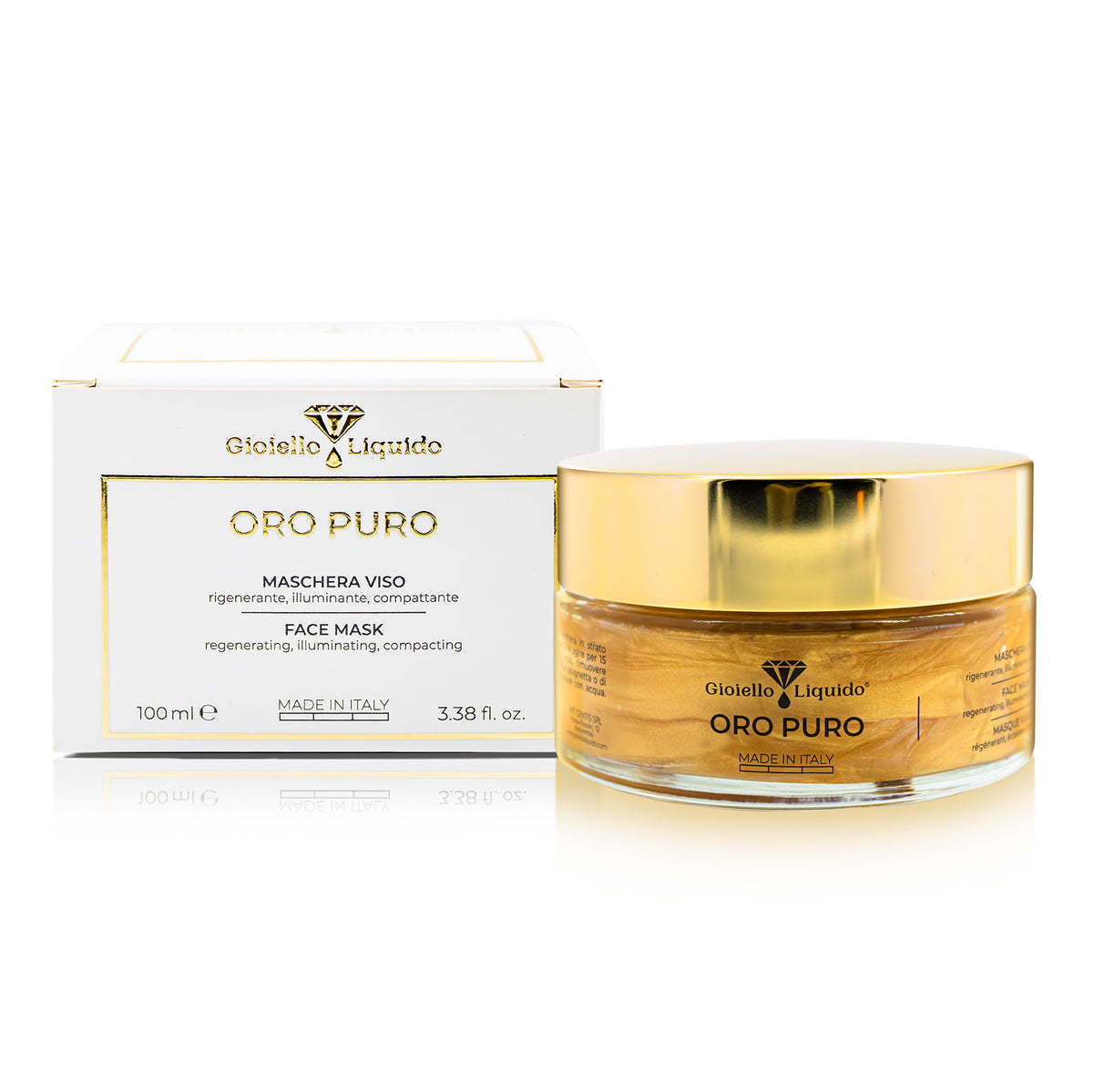 MASKA NA TWARZ ZE ZŁOTEM MASCHERA VISO 100 ML