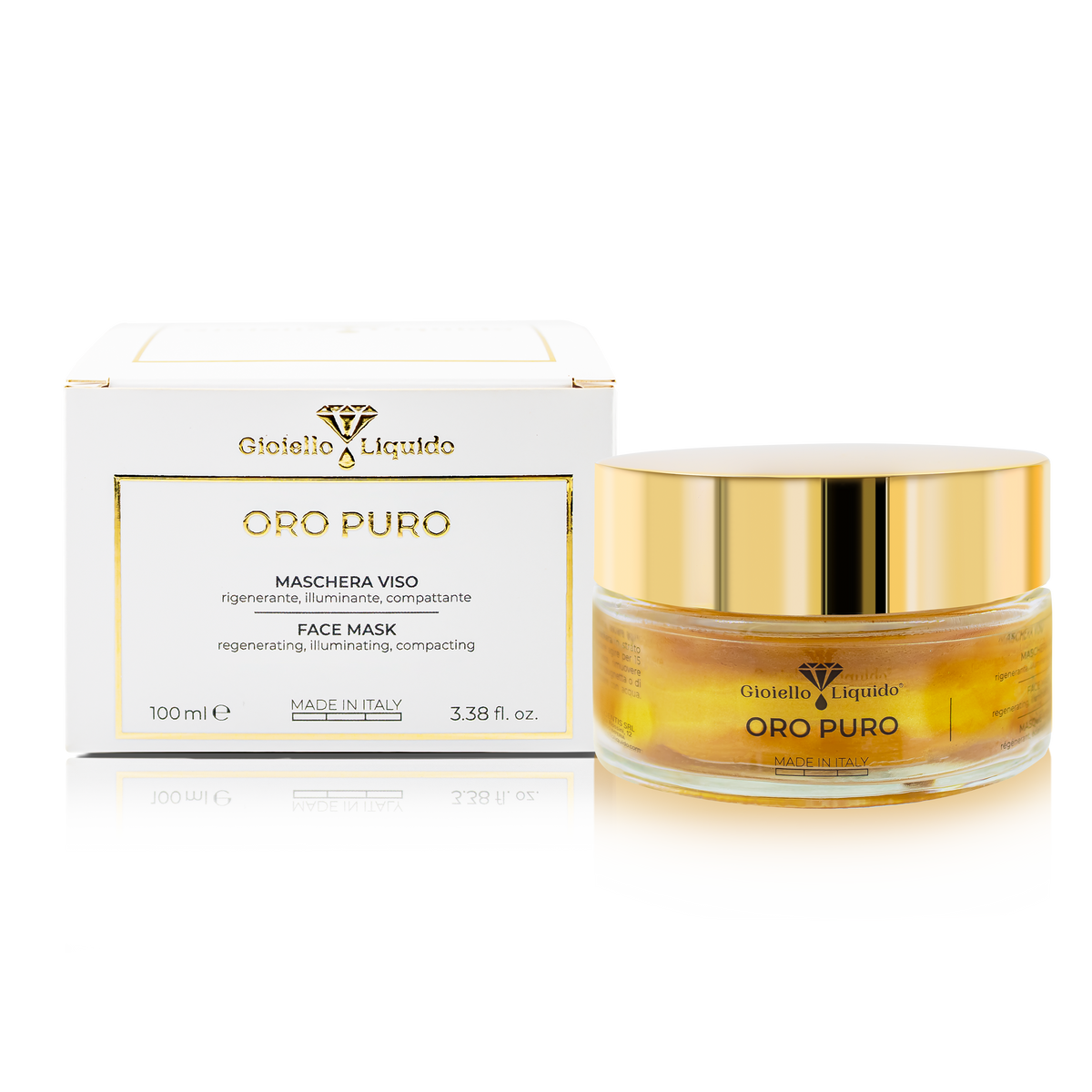 MASKA NA TWARZ ZE ZŁOTEM MASCHERA VISO 100 ML