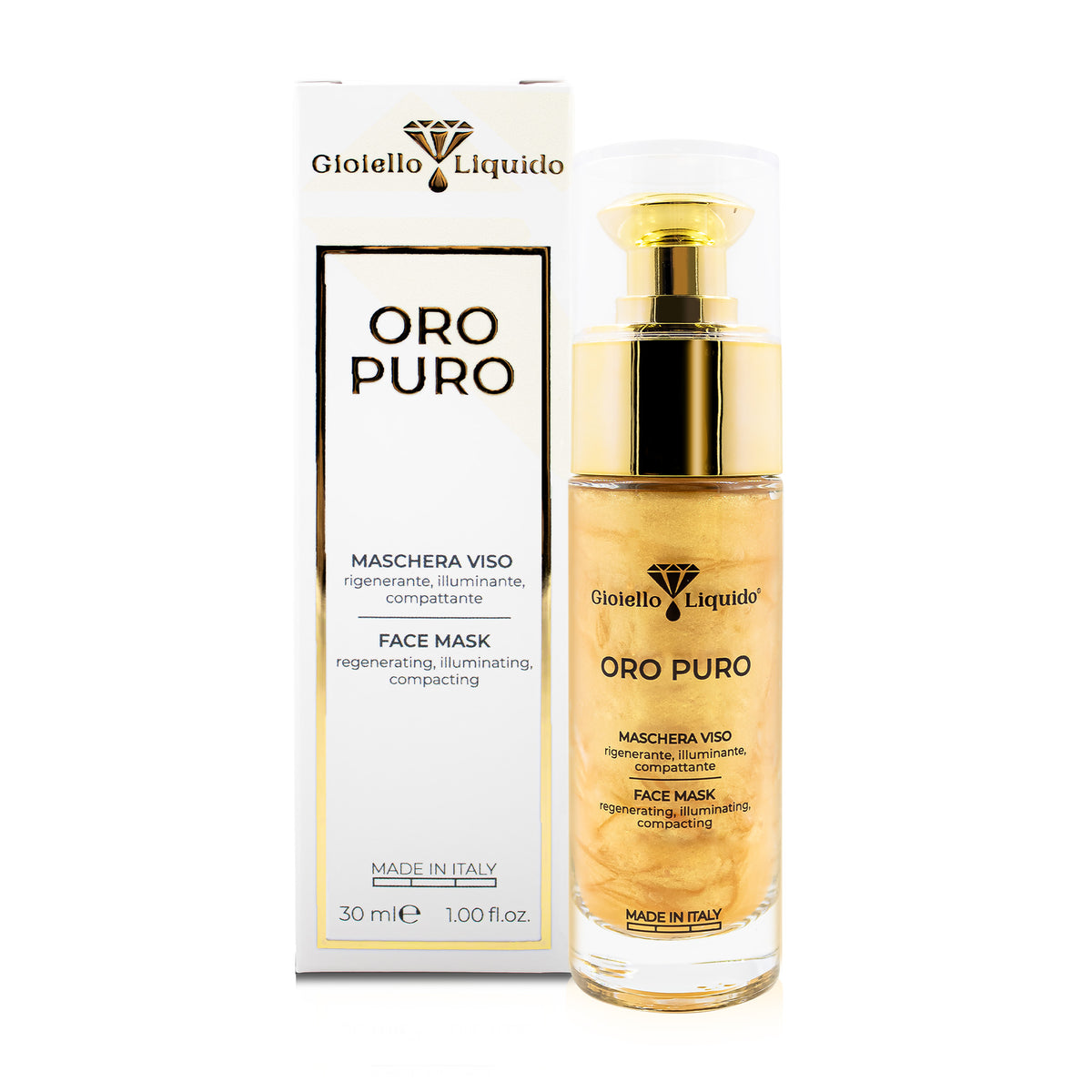 MASKA NA TWARZ ZE ZŁOTEM MASCHERA VISO 30 ML