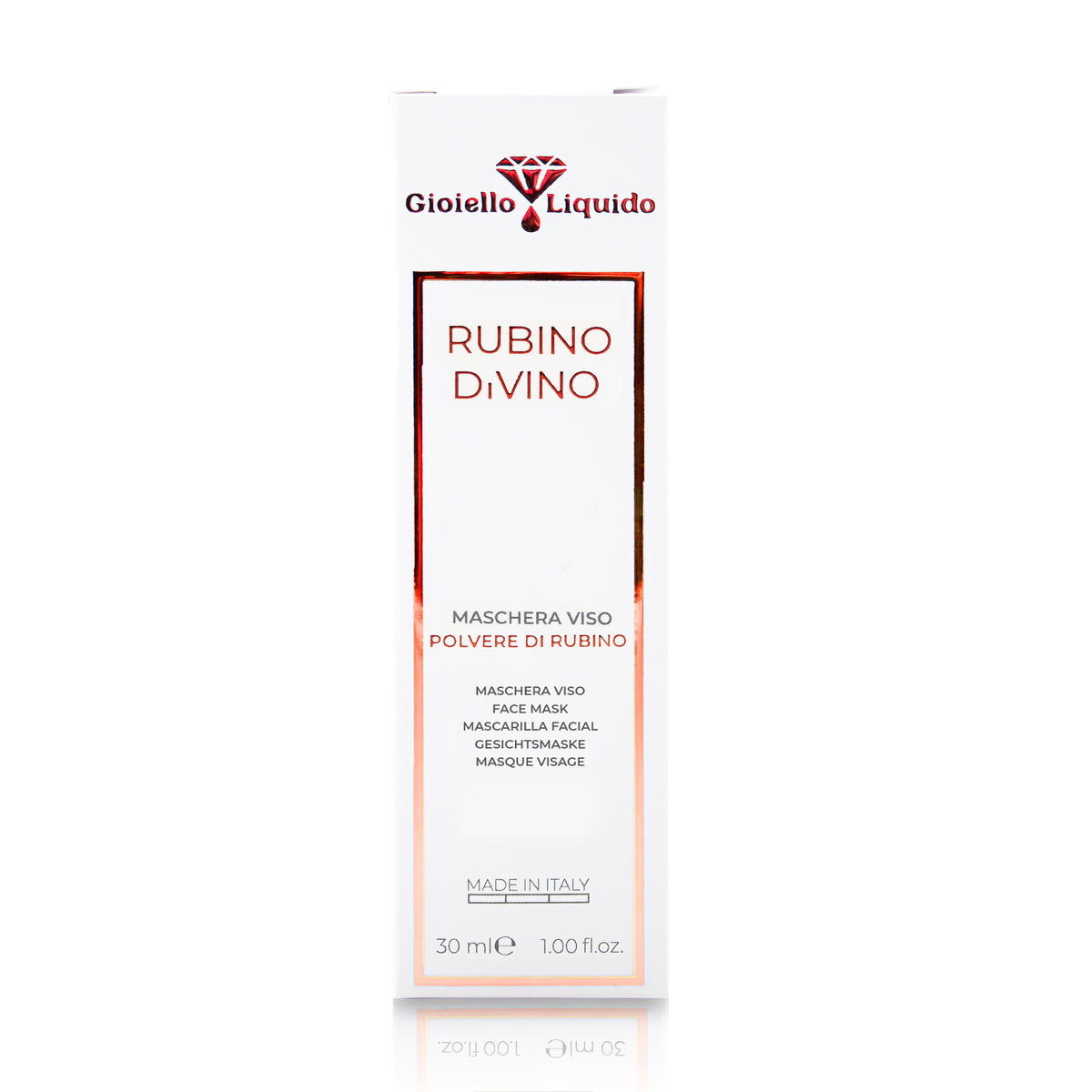 MASKA DO TWARZY Z PYŁEM RUBINOWYM MASCHERA VISO RUBINO 30 ML