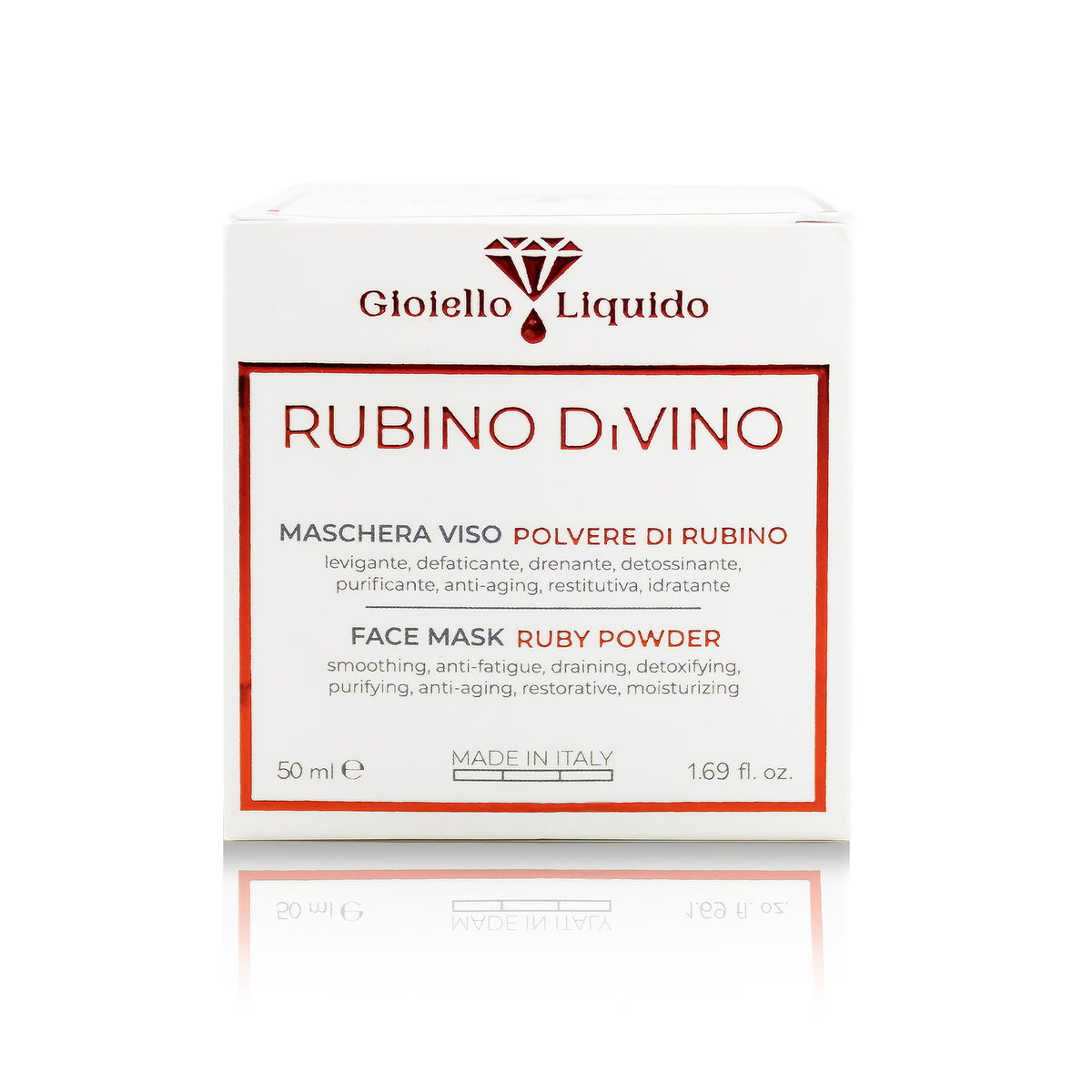 MASKA DO TWARZY Z PYŁEM RUBINOWYM MASCHERA VISO POLVERE DI RUBINO 50 ML