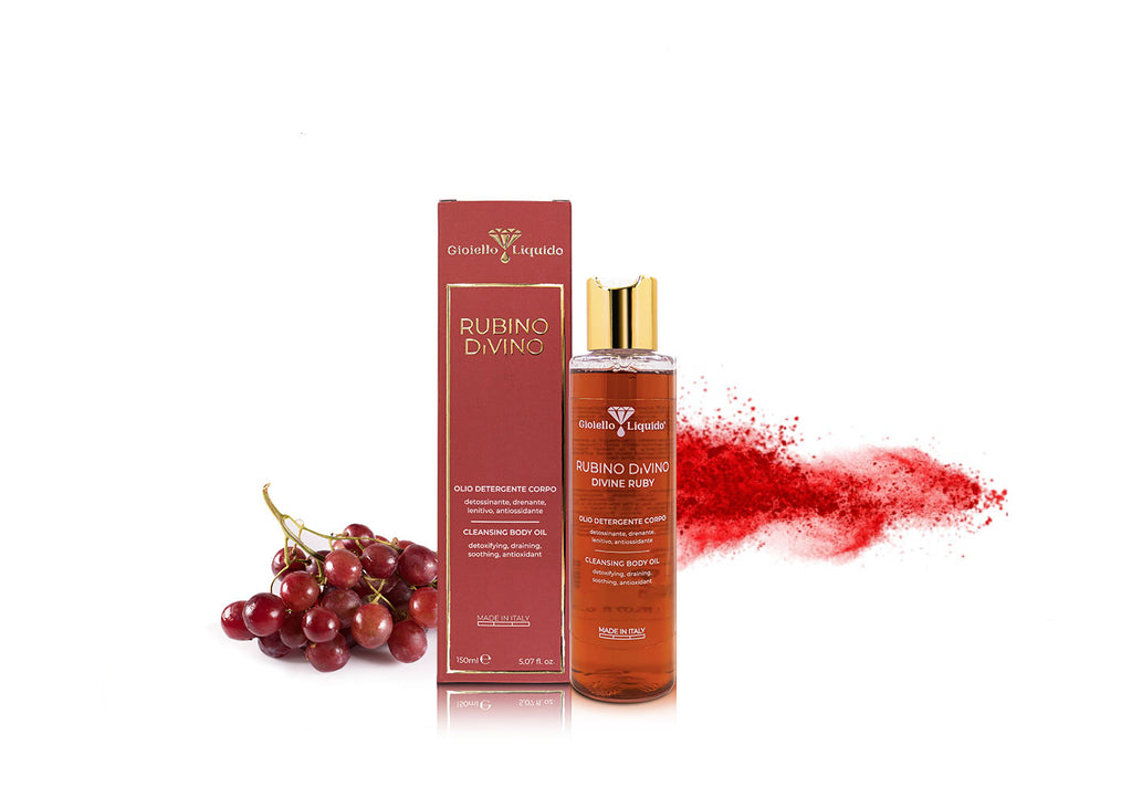 OCZYSZCZAJĄCY OLEJEK RUBINOWY DO CIAŁA
OLIO DETERGENTE CORPO 150 ML
