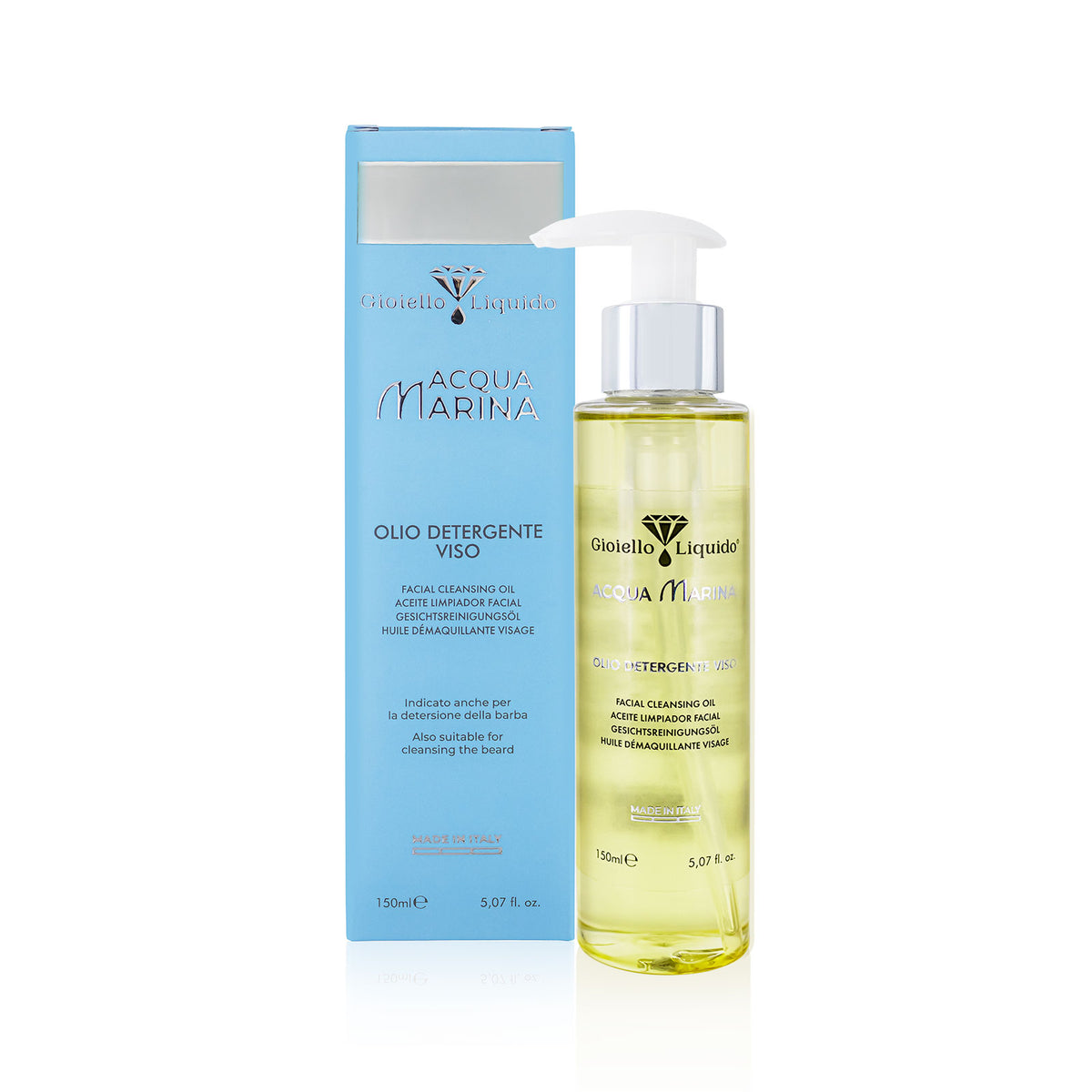 OLEJEK DO CZYSZCZENIA TWARZY Z WODĄ MORSKĄ
OLIO DETERGENTE VISO 150 ML