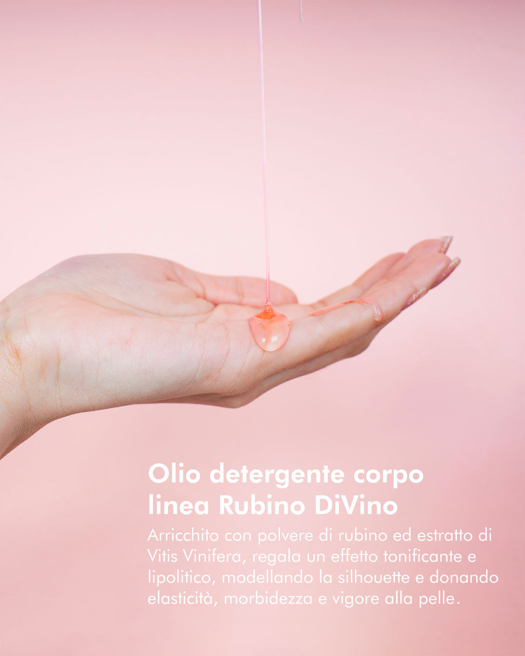 OCZYSZCZAJĄCY OLEJEK RUBINOWY DO CIAŁA
OLIO DETERGENTE CORPO 150 ML