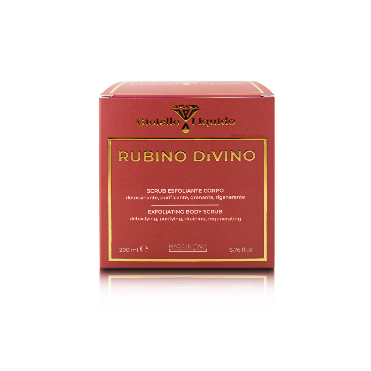 ZŁUSZCZAJĄCY PEELING RUBINOWY DO CIAŁA SCRUB ESFOLIANTE CORPO 200 ML