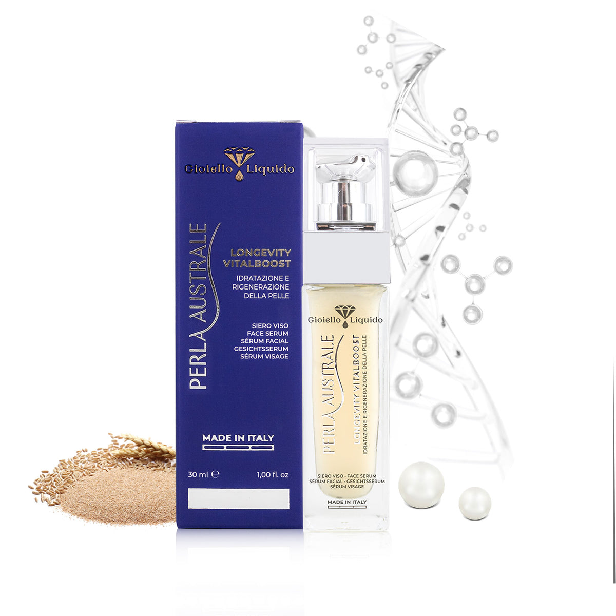 PERŁOWE SERUM DO TWARZY SIERO VISO LONGEVITY 30 ML