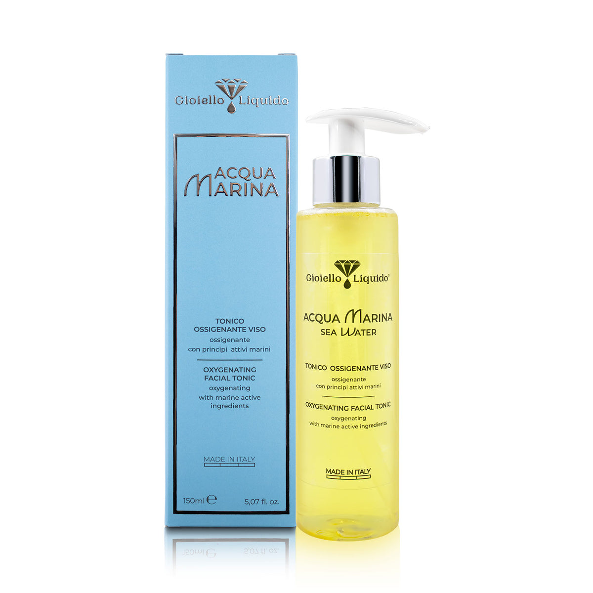 DOTLENIAJĄCY TONIK DO TWARZY Z WODĄ MORSKĄ
TONICO OSSIGENANTE VISO 150 ML