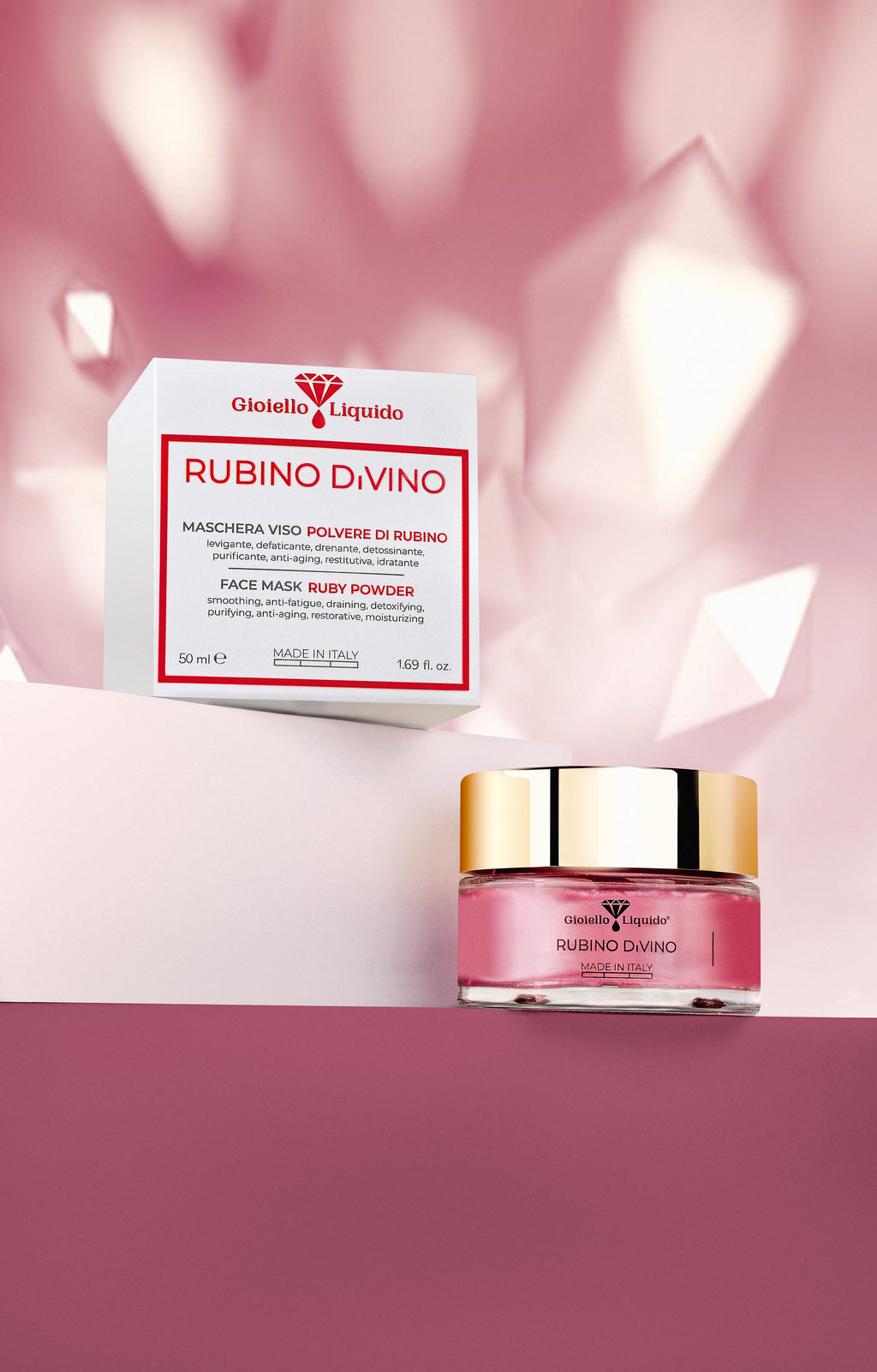 MASKA DO TWARZY Z PYŁEM RUBINOWYM MASCHERA VISO POLVERE DI RUBINO 50 ML